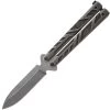 Bear & Son Bear Song VII Balisong Black Titanium 154CM Butterfly Knife B700TISW