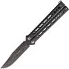 Bear Ops Bear Song VIII Balisong Black Galaxy Damascus Butterfly Knife B800GXLD 2 Bear Ops Bear Song VIII Balisong Black Galaxy Damascus Butterfly Knife B800GXLD -Knives = the best. BCB800GXLD