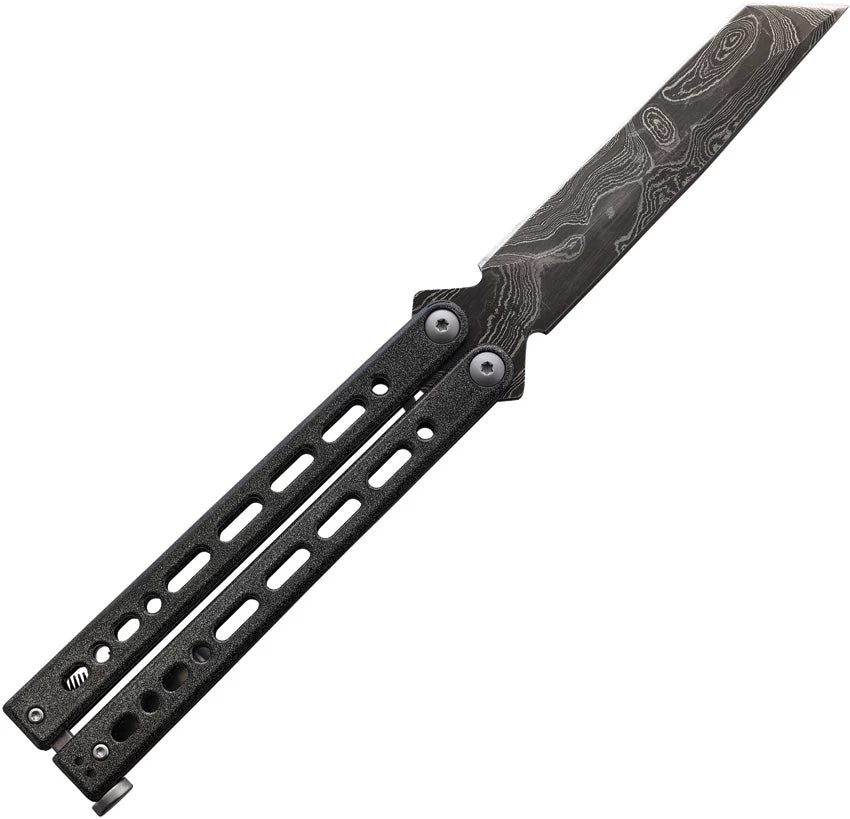Bear Ops Bear Song VIII Balisong Black Galaxy Damascus Tanto Butterfly Knife B810GXLD 3 Bear Ops Bear Song VIII Balisong Black Galaxy Damascus Tanto Butterfly Knife B810GXLD