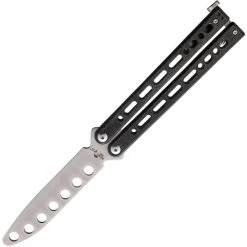 Bear Ops Bear Song VIII Balisong Black Galaxy Trainer Blunt Tip Butterfly Knife B821GSX