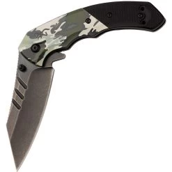 Browning Ovix Framelock A/O Green & Black Camo G10 Folding D2 Steel Wharncliffe Pocket Knife 0467 -Knives = the best. BR0467 add 02