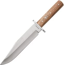 Browning Bowie Brown Wooden Stainless Steel Fixed Blade Knife 0920