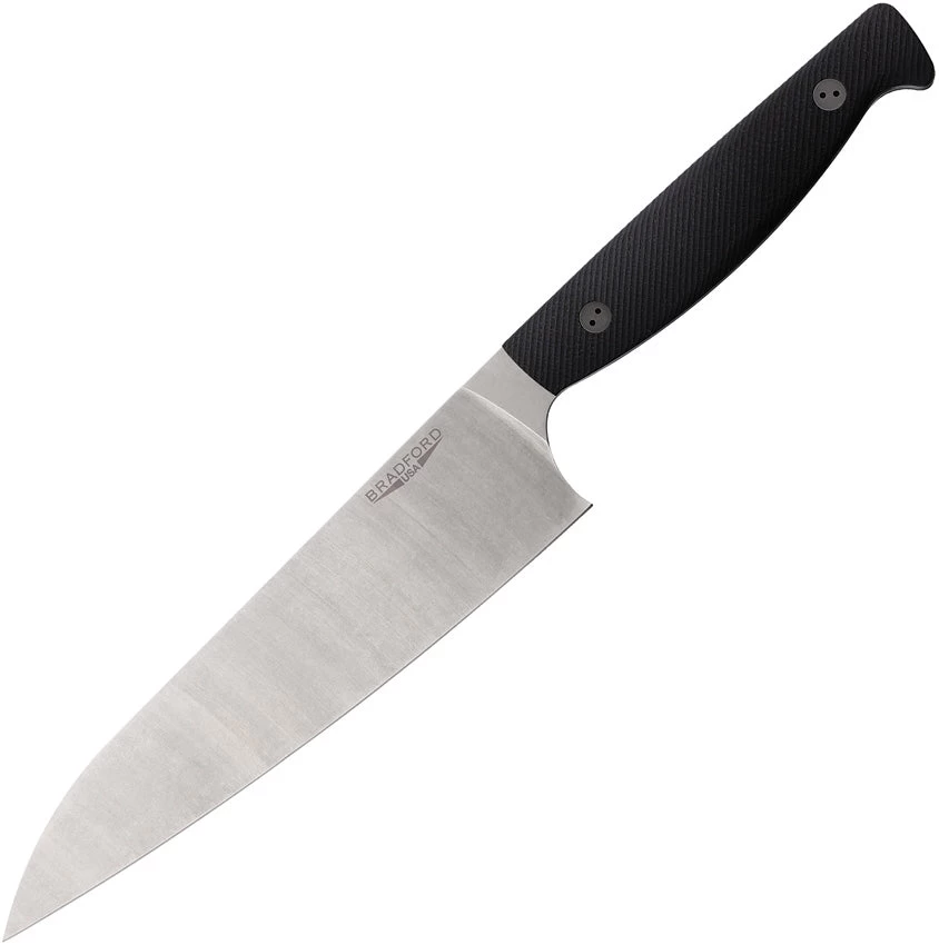 Bradford Knives Chef's Fixed Blade Knife Black G10 AEB-L W/ Sheath G10CHEF 3 Bradford Knives Chef's Fixed Blade Knife Black G10 AEB-L W/ Sheath G10CHEF