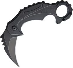 Brous Blades Enforcer Imported Linerlock Acid Stonewash Karambit Folding Knife M001a