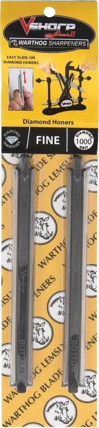 Warthog Set Of 2 Classic II Fine 1000 Grit Diamond Knife Sharpener Stones C2SF