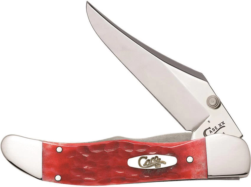 Case XX Kickstart Red Bone Handle A/O Carbon Steel Folding Hunter Knife 07003 3 Case XX Kickstart Red Bone Handle A/O Carbon Steel Folding Hunter Knife 07003