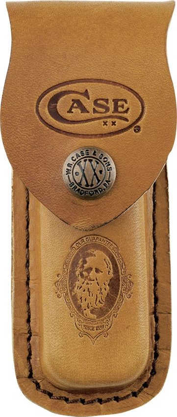 Case XX Brown Leather Sheath Case For Folding Pocket Knife 4.5" 9026 3 Case XX Brown Leather Sheath Case For Folding Pocket Knife 4.5" 9026