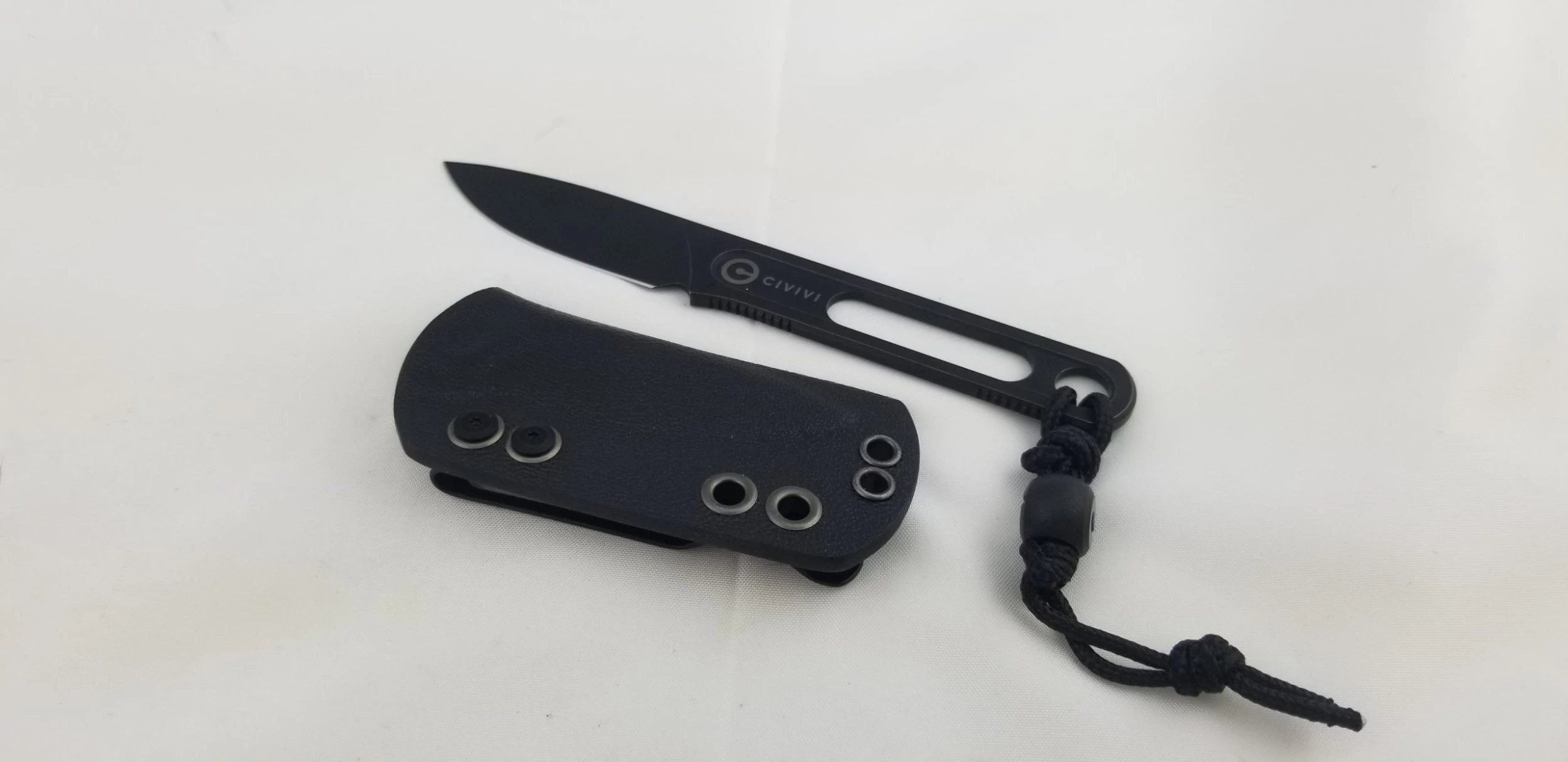 Civivi Minimis Black 10Cr15CoMoV Fixed Blade Neck Knife W/ Kydex Sheath 200261 10 Civivi Minimis Black 10Cr15CoMoV Fixed Blade Neck Knife W/ Kydex Sheath 200261 - Image 8