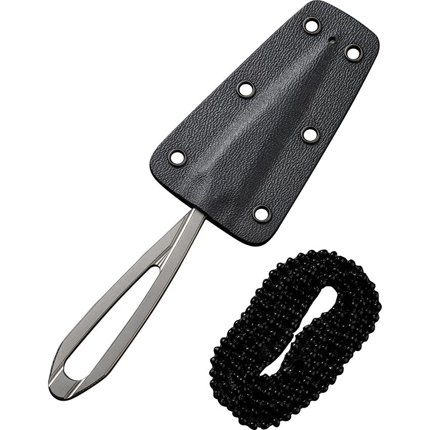 Civivi D-Art Fixed Blade Neck Knife Silver Bead Blast D2 Steel W/ Sheath 210011 5 Civivi D-Art Fixed Blade Neck Knife Silver Bead Blast D2 Steel W/ Sheath 210011 - Image 3