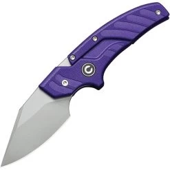 Civivi Typhoeus Folding Push Dagger Knife Purple G10 14C28N Blade W/ Sheath 210362