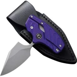 Civivi Typhoeus Folding Push Dagger Knife Purple G10 14C28N Blade W/ Sheath 210362 -Knives = the best. CIVC210362 add 06