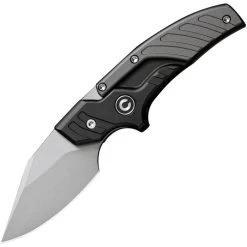 Civivi Typhoeus Folding Push Dagger Knife Black & Gray Aluminum 14C28N Blade W/ Sheath 210363