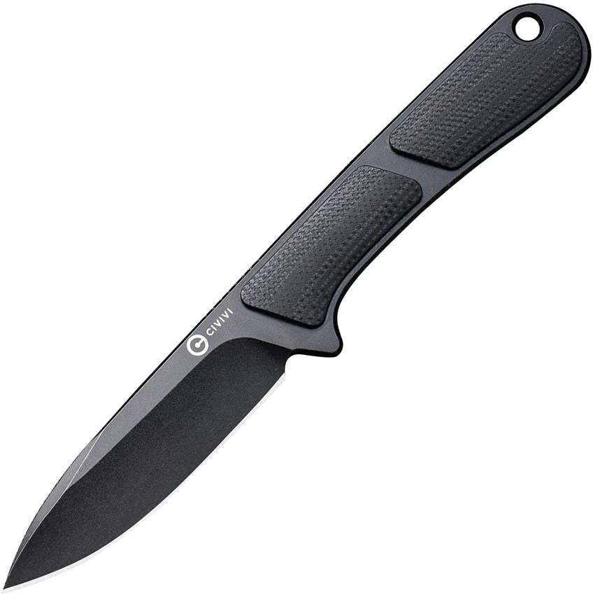 Civivi Mini Elementum Black G10 Nitro-V Drop Point Fixed Blade Neck Knife 230101 3 Civivi Mini Elementum Black G10 Nitro-V Drop Point Fixed Blade Neck Knife 230101