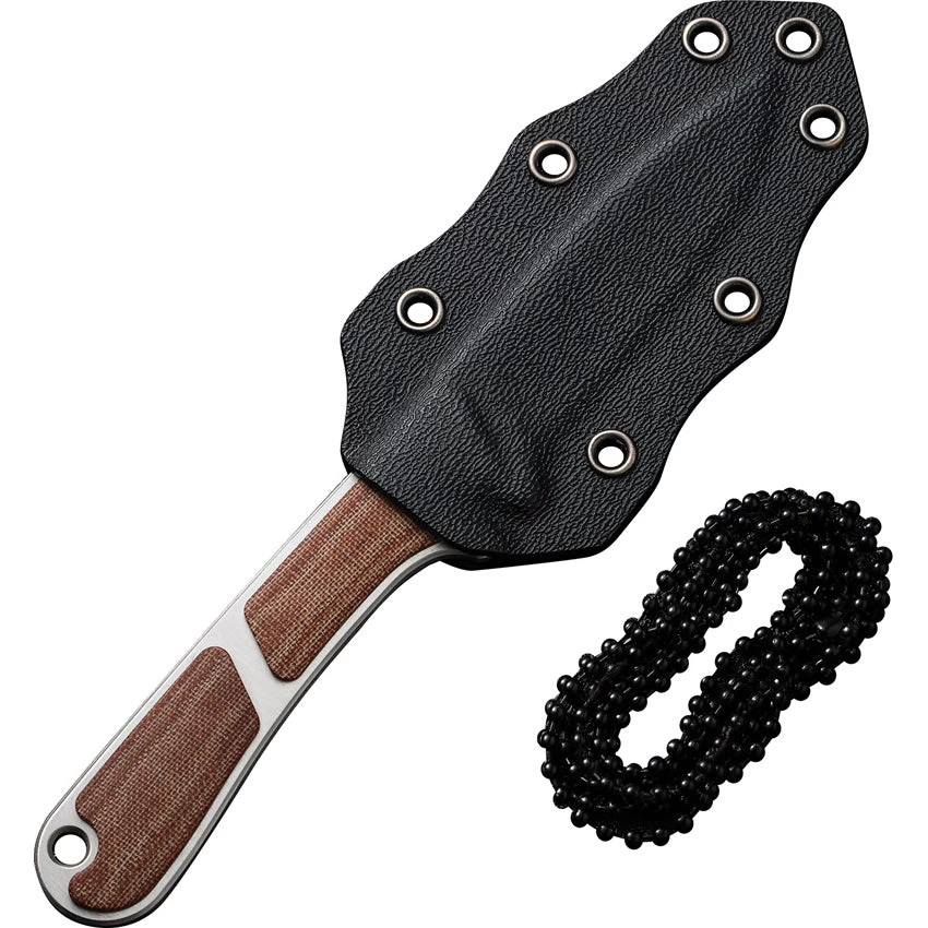 Civivi Mini Elementum Brown Linen Micarta Nitro-V Fixed Blade Neck Knife 230102 6 Civivi Mini Elementum Brown Linen Micarta Nitro-V Fixed Blade Neck Knife 230102 - Image 4