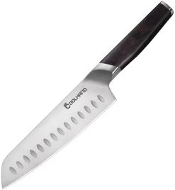 Coolhand Santoku Black Ebony Wood 1.4116 Stainless Kitchen Knife 7197GE