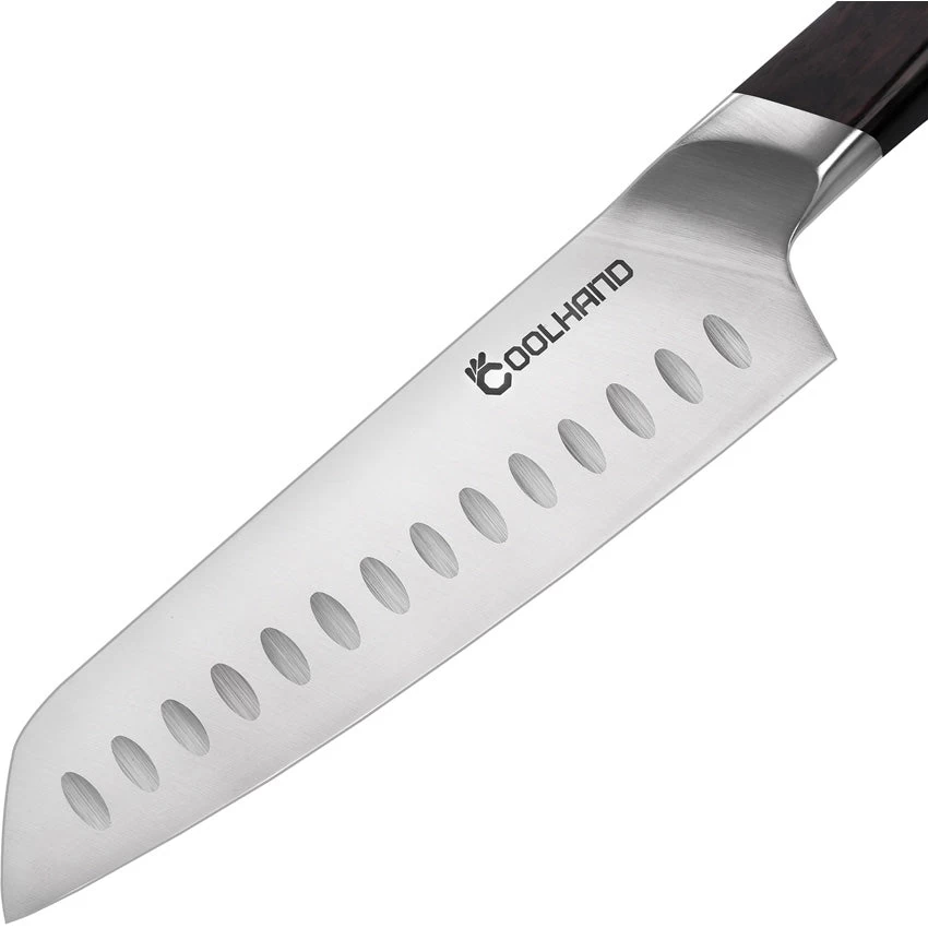 Coolhand Santoku Black Ebony Wood 1.4116 Stainless Kitchen Knife 7197GE 4 Coolhand Santoku Black Ebony Wood 1.4116 Stainless Kitchen Knife 7197GE - Image 2