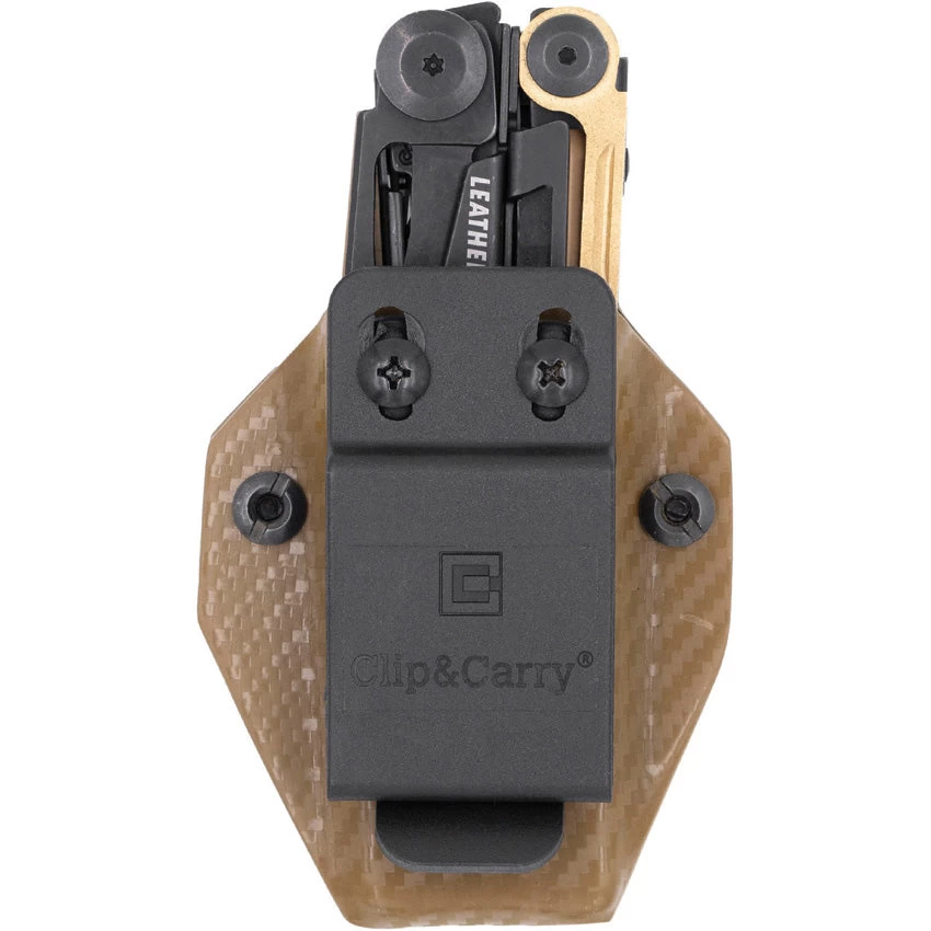 Clip & Carry Brown Kydex Leatherman MUT Multi-Tool Models Belt Sheath 059 4 Clip & Carry Brown Kydex Leatherman MUT Multi-Tool Models Belt Sheath 059 - Image 2