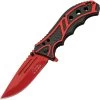 Rite Edge Caution Linerlock A/O Red Aluminum Folding Pocket Knife 300585RD 1 Rite Edge Caution Linerlock A/O Red Aluminum Folding Pocket Knife 300585RD -Knives = the best. CN300585RD
