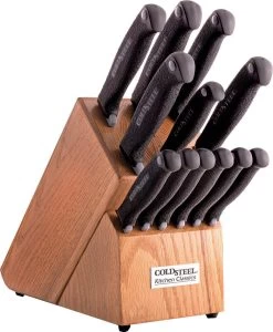 Cold Steel Set Of 13 Fixed Blade Steak & Utility Kitchen Classics Knives 59KSSET