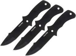 Cold Steel Black & Grey 420 Stainless Steel 3pc Throwing Knives Set TH80KVC3PK