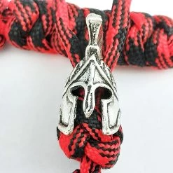 Coeburn Tool Red & Black Paracord Lanyard W/ Spartan Helmet Bead 597RB -Knives = the best. CT597RB add 03