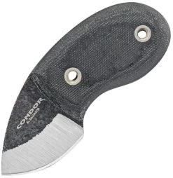 Condor Tortuga Fixed Blade Neck Knife Black Micarta 1075HC Steel Blade 80715HC