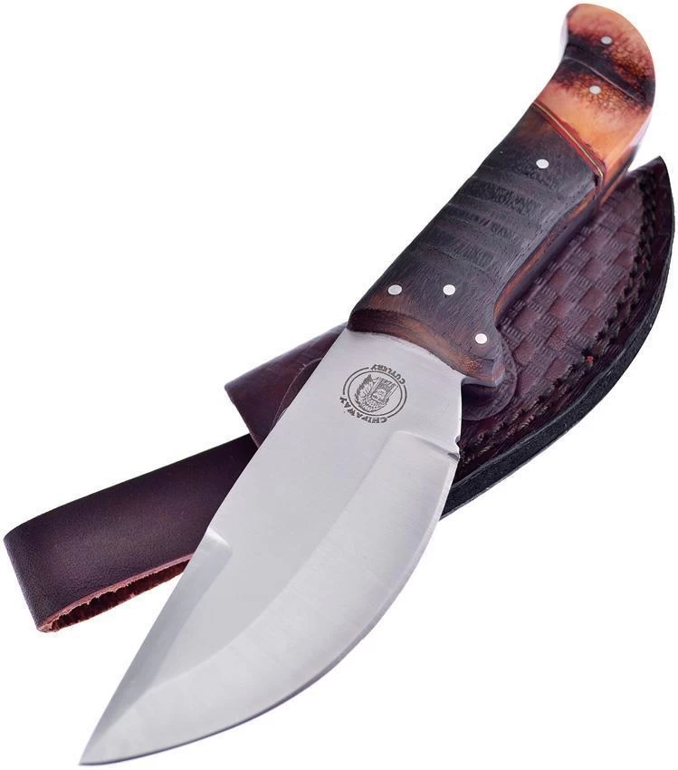 Frost Cochise Spirit Bowie Chipaway Wood & Bone Stainless Fixed Knife CW356 3 Frost Cochise Spirit Bowie Chipaway Wood & Bone Stainless Fixed Knife CW356