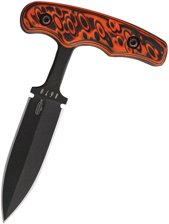 Darrel Ralph Orange Fixed Blade Push Dagger Knife 069 3 Darrel Ralph Orange Fixed Blade Push Dagger Knife 069