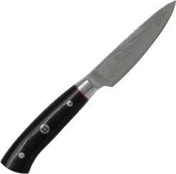 Dragon Apogee Storm 3.5" Fixed Paring Kitchen Knife W/ Black Handle 00859