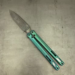 EOS Serpent Green Titanium Balisong Butterfly Knife 073 -Knives = the best. EOS073 add 01