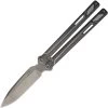 EOS Serpent Gray Titanium Balsiong Butterfly Knife 074 -Knives = the best. EOS074 633250da eaf7 4891 950d d0b96c8bb98d