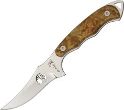 Elk Ridge Fixed Blade 7" Knife W/ Maple Wood Handle 059
