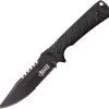 Elite Tactical Bowie Black Synthetic Stainless Steel Fixed Blade Knife FIX005BKS -Knives = the best. ETFIX005BKS