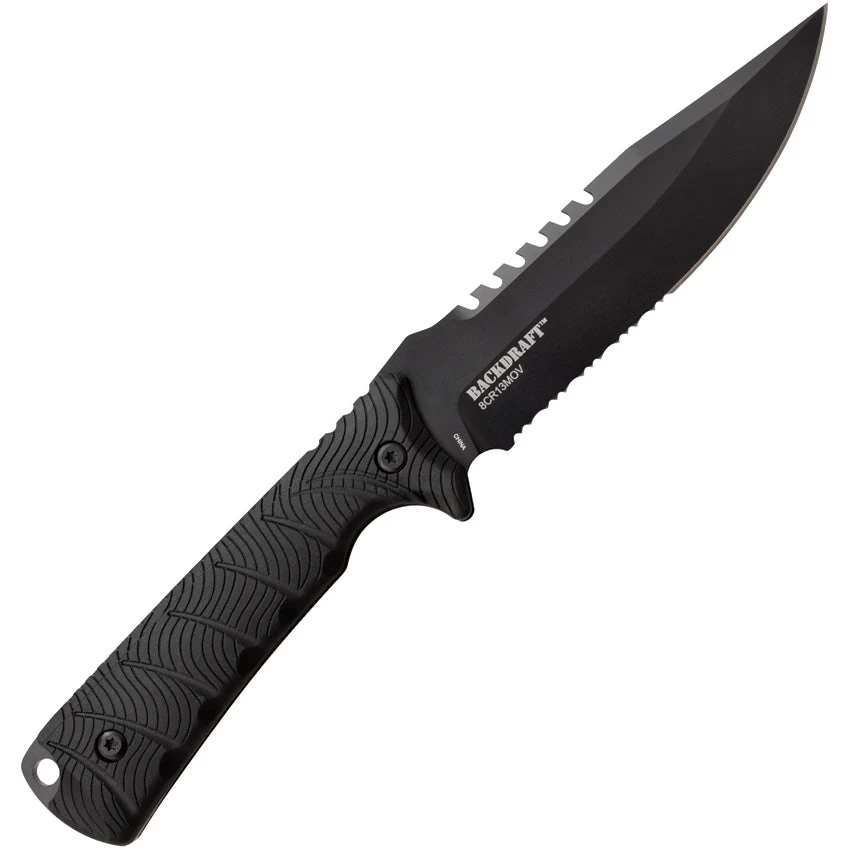 Elite Tactical Bowie Black Synthetic Stainless Steel Fixed Blade Knife FIX005BKS 4 Elite Tactical Bowie Black Synthetic Stainless Steel Fixed Blade Knife FIX005BKS - Image 2