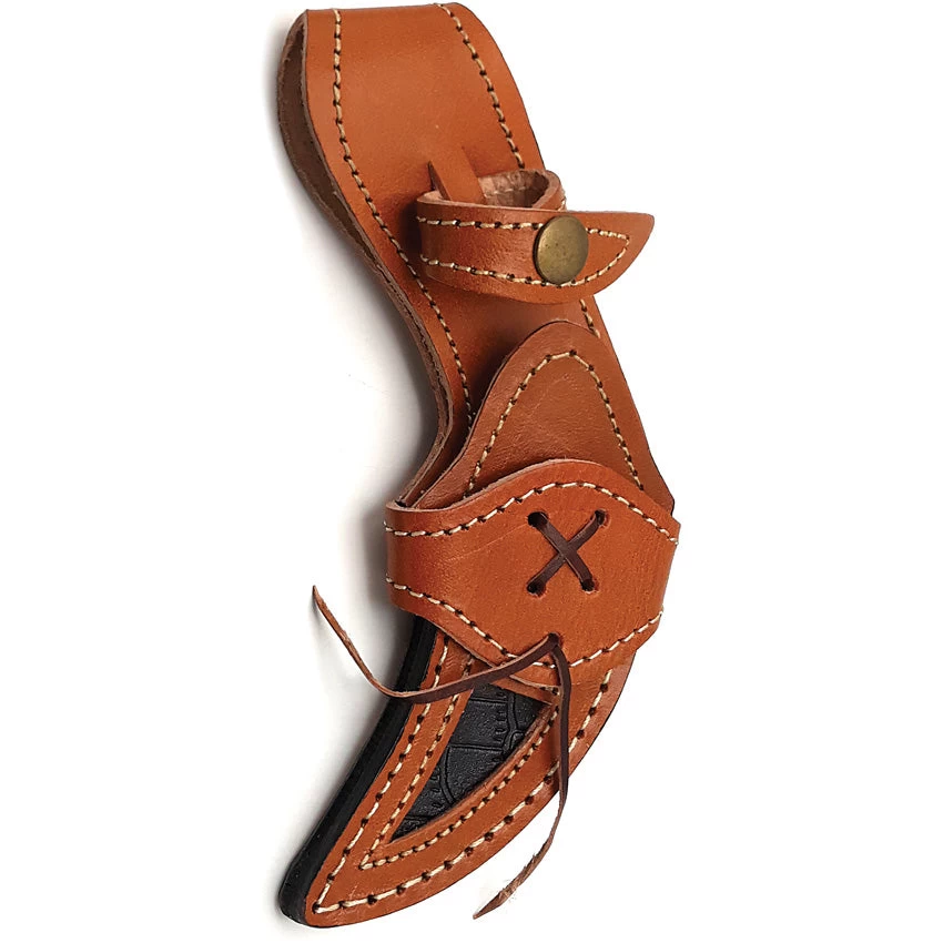 FH Knives Damascus Karambit Blue Pakkawood Fixed Blade Knife KMBT001 4 FH Knives Damascus Karambit Blue Pakkawood Fixed Blade Knife KMBT001 - Image 2