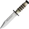 Fox Champagne Fixed Blade Knife Tan Aluminum Stainless Bowie Blade 1699CHAM