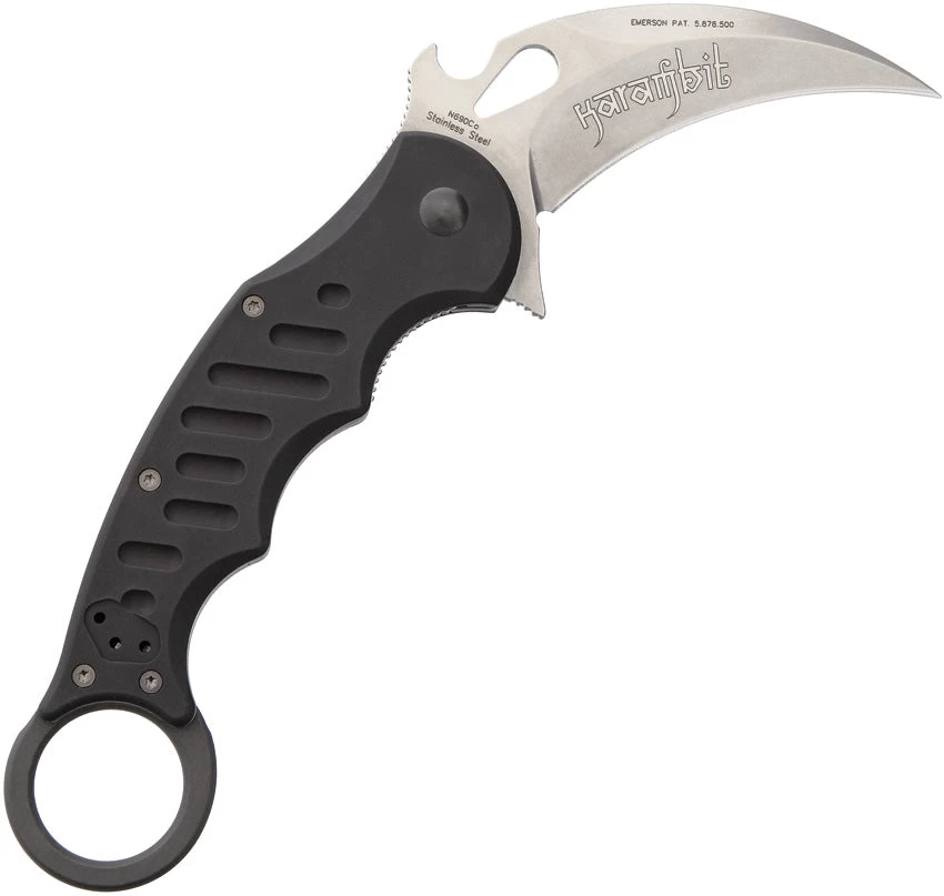 Fox Karambit Black Stonewashed Aluminum Folding N690 Steel Pocket Knife 478BSW 3 Fox Karambit Black Stonewashed Aluminum Folding N690 Steel Pocket Knife 478BSW