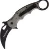 Fox Karambit Green Linen Micarta Linerlock Black N690 Folding Knife 479mi