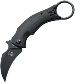 Fox Bastinelli BlackBird Linerlock Folding Karambit Knife 591bk