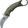 Fox Bastinelli BlackBird Linerlock Folding Karambit Knife 591odsw -Knives = the best. FOX591ODSW
