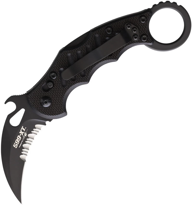 Fox Karambit Linerlock Black Smooth G10 Folding Bohler N690 Pocket Knife 599XTS 3 Fox Karambit Linerlock Black Smooth G10 Folding Bohler N690 Pocket Knife 599XTS