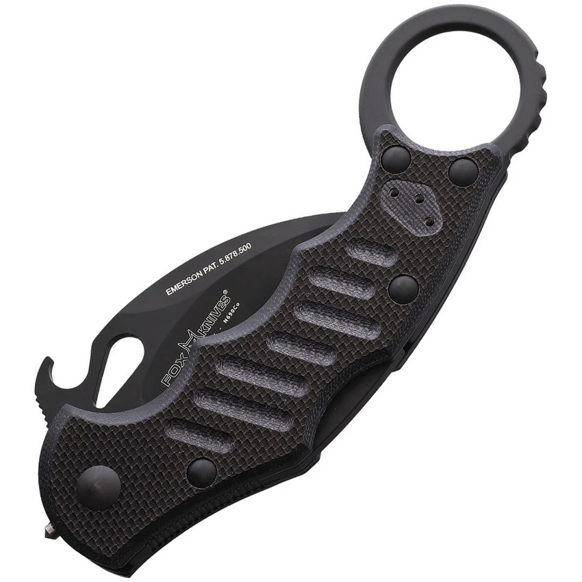 Fox Karambit Linerlock Black Smooth G10 Folding Bohler N690 Pocket Knife 599XTS 4 Fox Karambit Linerlock Black Smooth G10 Folding Bohler N690 Pocket Knife 599XTS - Image 2