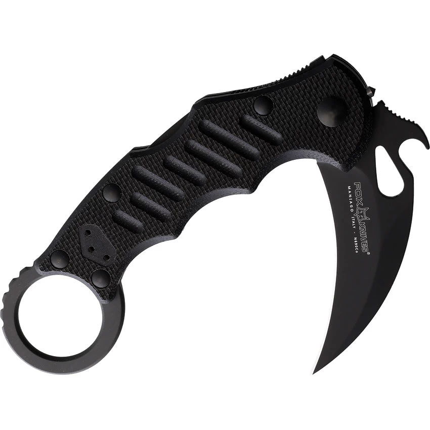Fox Karambit Lockback Black G10 Folding Bohler N690 Steel Pocket Knife 599XT 4 Fox Karambit Lockback Black G10 Folding Bohler N690 Steel Pocket Knife 599XT - Image 2
