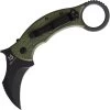 Fox Tribal K Karambit Linerlock Green G10 Folding Bohler M390 Pocket Knife 802OD