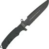 Fox Predator Fighting Bowie Serrated N690Co Black Fixed Knife + Survival Kit G3B -Knives = the best. FOXG3B