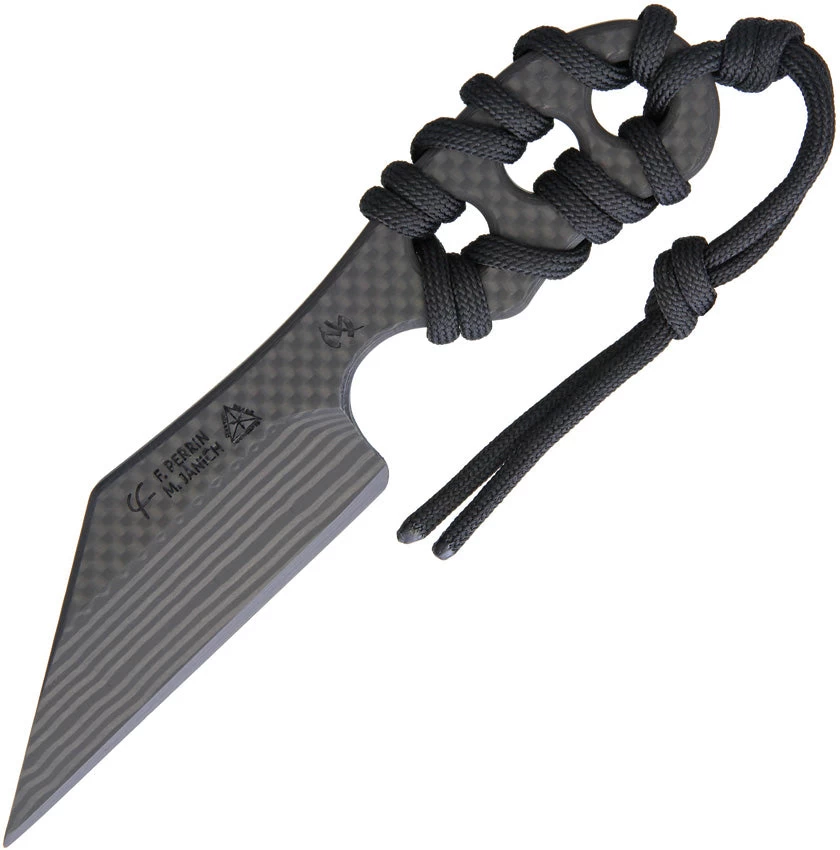 Fred Perrin Janich One Piece Carbon Fiber Fixed Blade Neck Knife + Kydex 1804 3 Fred Perrin Janich One Piece Carbon Fiber Fixed Blade Neck Knife + Kydex 1804