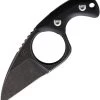 Fred Perrin Shorty Fixed Blade Neck Knife Black G10 Fixed Blade Knife 2001B -Knives = the best. FRD2001B