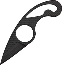 Fred Perrin La Griffe Carbon Fiber Fixed Blade Neck Knife + Kydex Dgc