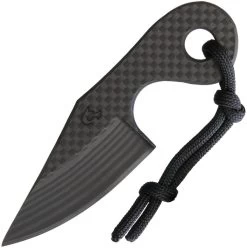 Fred Perrin Le Demineur Carbon Fiber Fixed Blade Neck Knife Mke2