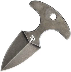 Fred Perrin Mini Push Dagger Black Stonewashed + Kydex Pushb
